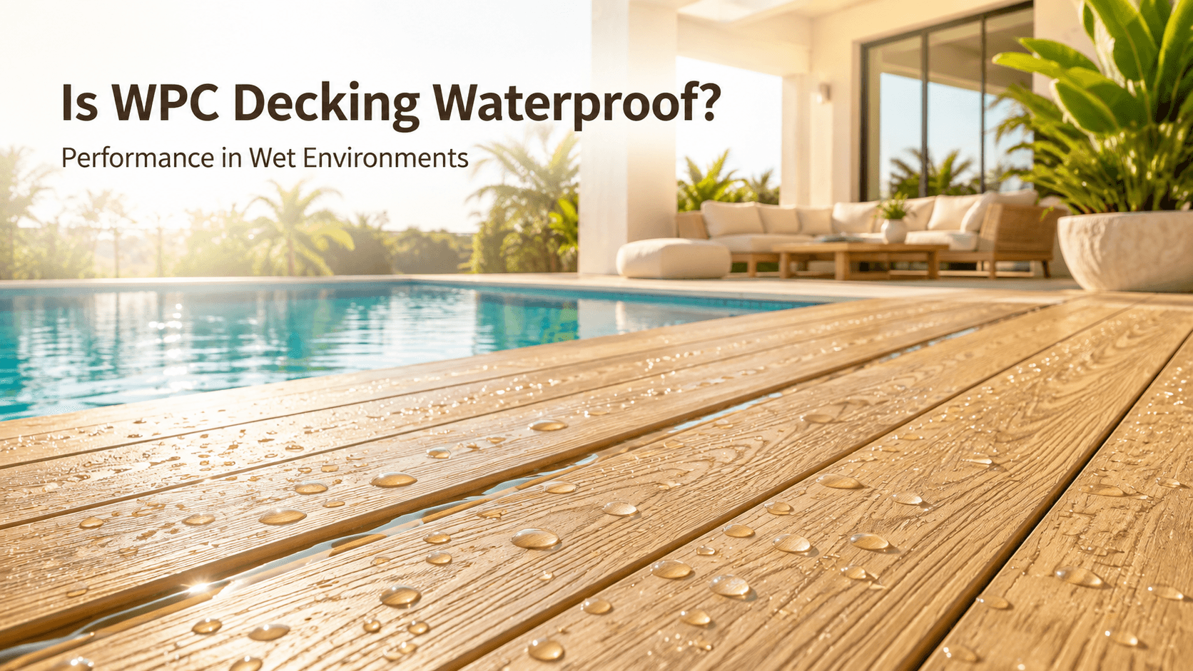 Is WPC Decking Waterproof? Performance in Wet Environments